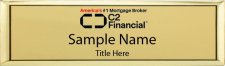 (image for) C2 Financial Corp Small Gold Executive Badge - B