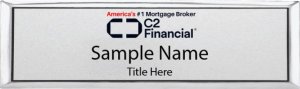 (image for) C2 Financial Corp Small Silver Executive Badge - B