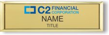(image for) C2 Financial Corp Small Gold Executive Badge
