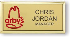 (image for) Arbys 3D Executive Gold Badge