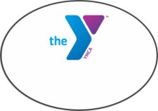 (image for) YMCA Blue/Purple Oval White Badge Logo Only