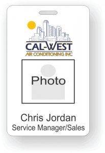 (image for) Cal-West Air Conditioning, Inc. Photo ID Badge