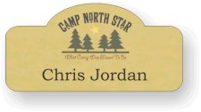 (image for) Camp North Star Gold Shaped Badge