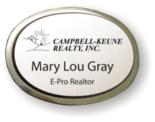 (image for) Campbell-Keune Realty Executive Oval Silver Badge