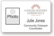 (image for) Cancer Support Community White Photo ID Badge