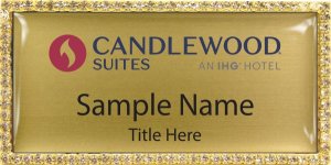 (image for) Candlewood Suites - Flame Logo | IHG Bling Gold badge