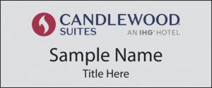 (image for) Candlewood Suites - Flame Logo | IHG Silver Standard Badge Square Corners