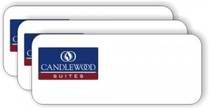 (image for) Candlewood Suites White Logo Only Left Logo Badge (25 Pack)