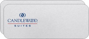 (image for) Candlewood Suites Left Logo Silver Badge 25 Pack- New Blue Red Logo