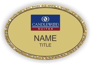 (image for) Candlewood Suites Gold Oval Bling Badge