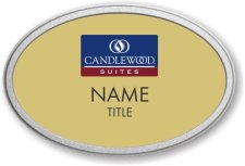 (image for) Candlewood Suites Gold Oval Pebbled Prestige Badge