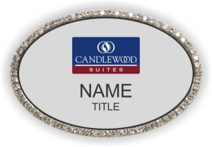 (image for) Candlewood Suites Silver Oval Bling Badge