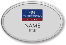 (image for) Candlewood Suites Silver Oval Pebbled Prestige Badge