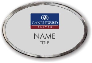 (image for) Candlewood Suites Silver Oval Polished Prestige Badge