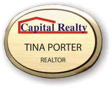 (image for) Capital Realty Executive Gold Oval Badge