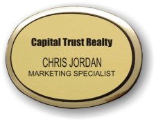 (image for) Capital Trust Realty Executive Oval Gold Badge