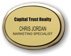 (image for) Capital Trust Realty Executive Oval Gold Badge