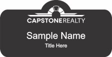 (image for) Capstone Realty - Shaped Black Badge
