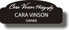 (image for) Cara Vinson Photography Shaped Black Badge