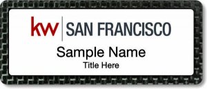 (image for) Keller Williams San Francisco Carbon Frame White Anodized Insert badge