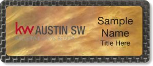 (image for) Keller Williams Austin SW Gold Mother of Pearl Carbon Badge