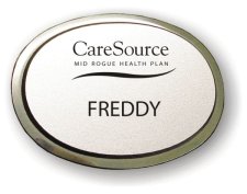 (image for) CareSource Mid Rouge Health Plan Executive Oval Silver Badge