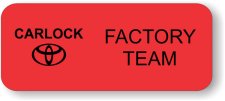 (image for) Carlock Toyota Factory Team Red Badge