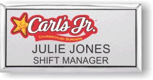 (image for) Carl\'s jr. Silver Executive Badge