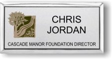 (image for) Cascade Manor Foundation Logo Silver Executive Badge