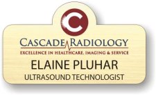 (image for) Cascade Radiology Shaped Gold Badge