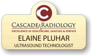 (image for) Cascade Radiology Shaped Gold Badge