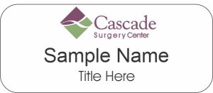 (image for) Cascade Surgery Center Standard White Badge