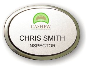 (image for) Cashew Concern Certification Silver Oval Executive Badge