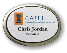(image for) CASLL Executive Oval Silver Badge