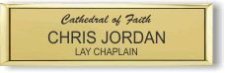 (image for) Cathedral of Faith Small Executive Gold Badge