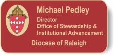 (image for) Catholic Diocese of Raleigh Red Badge