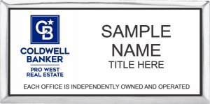 (image for) Coldwell Banker Pro West Executive Silver Badge - White Insert