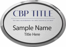 (image for) CBP Title Oval Executive Silver Badge
