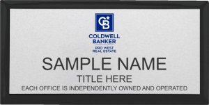 (image for) Coldwell Banker Pro West Executive Black Badge (Style 1) - Silver Insert