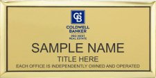 (image for) Coldwell Banker Pro West Executive Gold Badge (Style 1) - Gold Insert