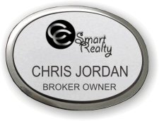 (image for) CC Smart Realty Silver Oval Executive Badge