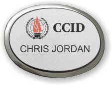 (image for) CCID Executive Silver Oval Badge