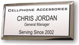 (image for) Cellphone Accessories Executive Silver Badge