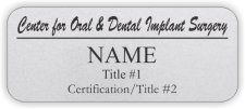 (image for) The Center for Oral & Dental Implant Surgery Silver Badge (Certification)