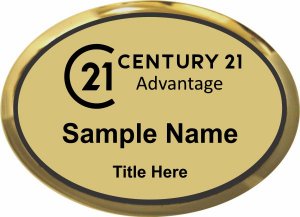 (image for) Century 21 Advantage Gold Oval Executive Badge