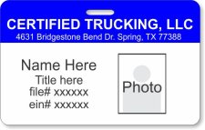 (image for) Certified Trucking Photo ID Vertical Badge