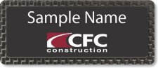 (image for) CFC Construction Carbon Frame Black Anodized Insert Badge