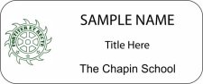 (image for) The Chapin School Standard White badge