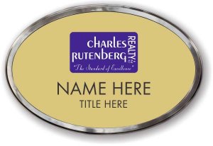 (image for) Charles Rutenberg Realty Gold Prestige Oval Polished Badge