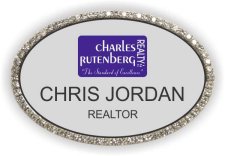 (image for) Charles Rutenberg Realty Oval Silver Bling Badge